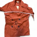 Entro Faux Suede‎ Double Breasted Trench Coat Photo 14