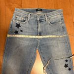 7 For All Mankind High Rise Blue Jeans with Star Accent Photo 9