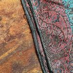 Women’s Multicolor Stripe Fringe Scarf Purple Photo 6