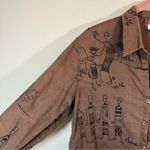 Chico's Chico’s Design Women’s Brown 100% Linen Button Down Shirt Large Lagenlook Photo 4