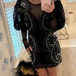 ASOS Beaded Black Dress Photo 0