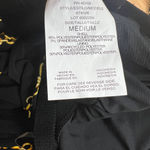 Aqua Green  Women's Black with Gold Chain Print Halter Tankini - Medium - NWT Photo 5