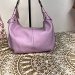 Coach Penelope Purple Pebbled Leather Medium Hobo Handbag F14680 Photo 1