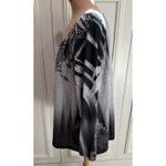 World‎ Unity Floral Sweater Top Gray Rhinestone Studded Boho Y2K Whimsigoth Size XL Photo 5