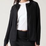 Athleta Pacifica Illume UPF Relaxed Jacket Full Zip Black Small Photo 0