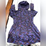 Lululemon  Rain For Daze Jacket II Coat‎ size 12 Hounds Camo Emperor Blue Black Photo 4