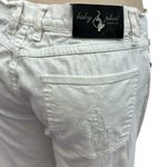Baby Phat Y2K White Cotton Spandex Blend Denim Wide Leg Cropped Jeans Juniors 9 Photo 7