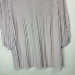 Aritzia Wilfred Daydreamer Mini Dress Sz Small Cloudy Lilac Pleated Long Sleeves Photo 13