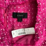 J.Crew Women’s New Pink Tweed V-neck sheath sleeveless dress fringe sz 10 Photo 3