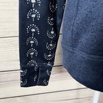 Burton Navy Blue Patterned Quartz Crewneck Fleece Sweatshirt Photo 6