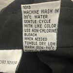 Newport News Vintage Linen Blend Trouser Pants Size 8 Black Pleated Cuffed Photo 4