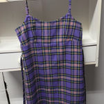 Brandy Melville  Dress Mini Plaid Purple  Photo 0