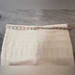 Thalian White Tiered Stretchy Elastic Waist Mini Pencil Skirt Size 12 Photo 5