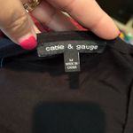 Cable & Gauge  Elegant Black Textured Blouse‎ Photo 4