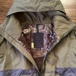 B by Burton Women's Jacket XS Olive Green Black Hooded Quilted Coat Snowboard Green Photo 11