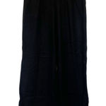 Old Navy  Black Linen Blend Wide Leg Pants Sz M Photo 0