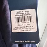 Skechers Mens Varsity Track Jacket Full Zip Pockets Navy Blue Size Medium NWT Photo 4