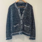 Ann Taylor Metallic Knit Sweater Blazer | Size Small Photo 0