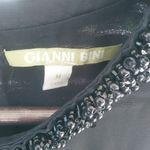 Gianni Bini  M Black Beaded Collar Evening Dress Photo 4