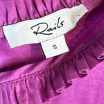 Rails Filomena Berry Purple Cotton Ruffle Sleeve Top Shirt Blouse Photo 9