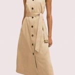 Kate Spade New York Sleeveless Shirtdress Khaki Womens Size XS Photo 1