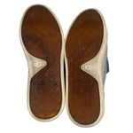 UGG  Australia Adley Boat Shoes Slip On Sneaker Women Blue Stripe Canvas Size 6.5 Photo 9