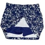 Rafaella Comfort Women's Floral Stretch Skort Blue Nautical Size Med Workout Photo 1