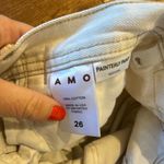 AMO painterly pant natural cotton high rise jeans size 26 Photo 7