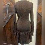 Current Air Metallic Ribbed Sweater Dress Photo 2