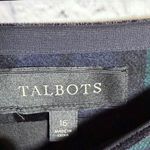 Talbots green and plaid polka dot wool skirt women’s size 16 Photo 4