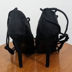 Cape Robbin  Faux Suede Black Strappy Heels Size 8.5 Sexy Strappy Suede Heels Photo 2