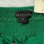 Beautiful green chiffon blouse, with layered detail on the neck Size M Photo 2