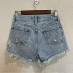 AGOLDE  Parker 100% Cotton Cut Off Denim Shorts Photo 2