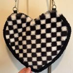 SheIn | Black & White Checkered Heart Purse Bag Reads “Believe In Yourself” Photo 3