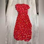 Realisation Par Realisation THE TEALE in Rouge Fleur silk dress Photo 5
