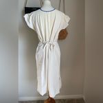 Mexico Soledad Short Embroidered Floral Tunic Dress, Size Large Pink Photo 4