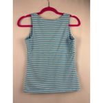 Lotus Soma Womens Sleeveless Striped Top Size 0 Blue & White Cotton Blend Photo 3