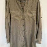 Cloth & Stone Anthropologie  Green Tunic Dress Size Small VGUC Photo 0