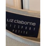 Liz Claiborne  Lizsport Petite Linen Blend Floral Leaf Print Dress Womens 16 Photo 2