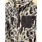 Ascend Hoodie Women's XS Multi Camo Print Long Sleeve Drawstring 1/4 Snap Button Photo 3