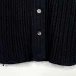 Vintage Top Knit Alpaca Blend Button Front Cardigan Sweater Longline Side Split Size M Photo 1
