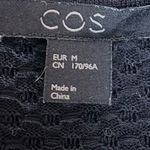 COS  Black‎ Textured Tunic Sweater Medium NWOT Photo 2