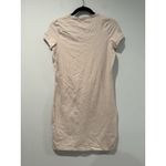 Calvin Klein NEW T-Shirt Dress Women XS Creme Stretch Cotton Minimal Old Money Photo 1