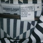 Newport News  Easy Style M Black White Stripe Top Photo 5