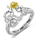 double color elephant design ring Photo 0