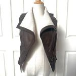 Forever 21  brown faux leather zip up vest Photo 3