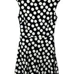 New York & Co. Black & White Polka Dot Fit & Flare Mini Dress XS Photo 0