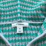 Caslon ‎ full zip up hoodie sweatshirt cotton stripe Photo 1