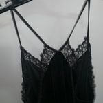 EXPRESS Velvet Lace Trim Slip Dress NWT Photo 4