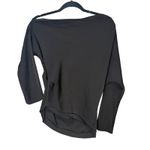 Modern Citizen  Peyton Draped One Shoulder Blouse Black Size Medium Photo 3